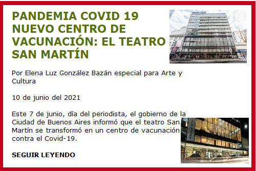 CENTRO VACUNACION TEATRO SAN MARTIN